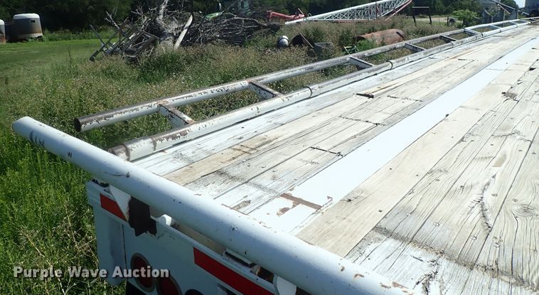 image for item DG2396 1990 Aztec CT flatbed hay trailer