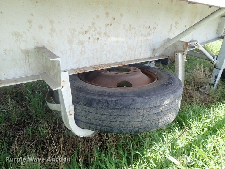 image for item DG2396 1990 Aztec CT flatbed hay trailer