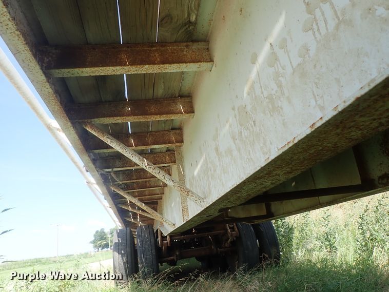 image for item DG2396 1990 Aztec CT flatbed hay trailer