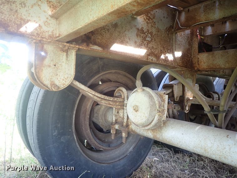 image for item DG2396 1990 Aztec CT flatbed hay trailer