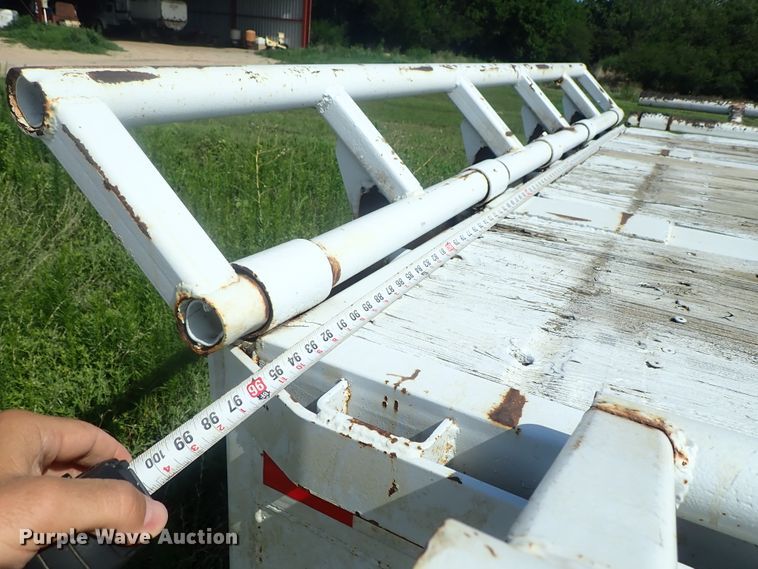 image for item DG2396 1990 Aztec CT flatbed hay trailer