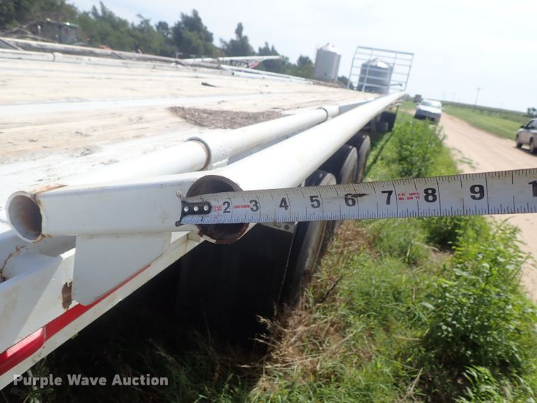 image for item DG2396 1990 Aztec CT flatbed hay trailer