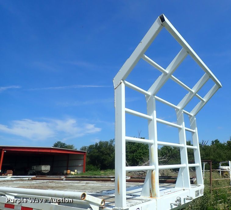 image for item DG2396 1990 Aztec CT flatbed hay trailer