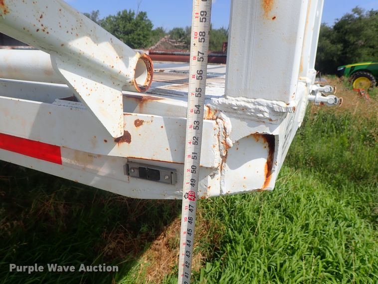 image for item DG2396 1990 Aztec CT flatbed hay trailer