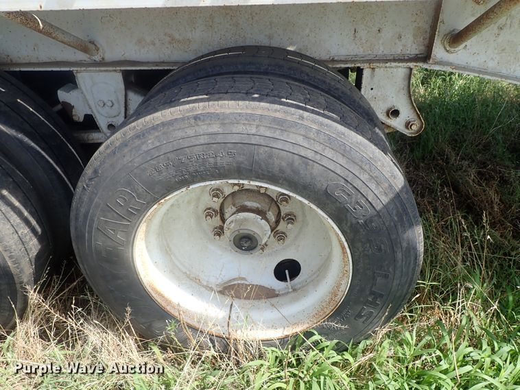 image for item DG2396 1990 Aztec CT flatbed hay trailer