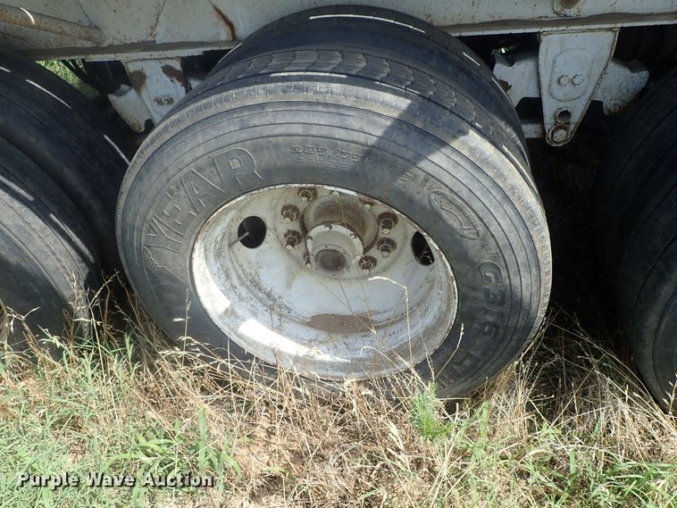 image for item DG2396 1990 Aztec CT flatbed hay trailer