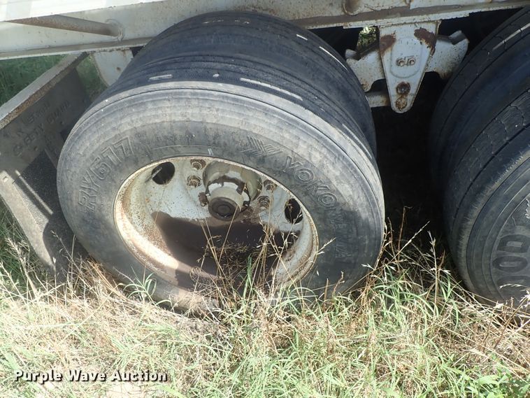 image for item DG2396 1990 Aztec CT flatbed hay trailer