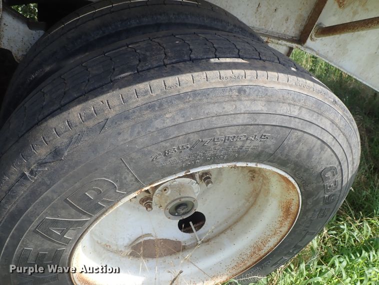 image for item DG2396 1990 Aztec CT flatbed hay trailer