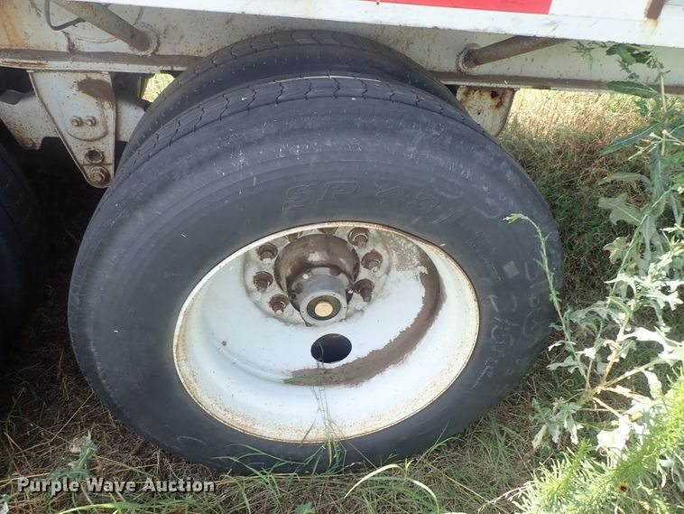 image for item DG2396 1990 Aztec CT flatbed hay trailer