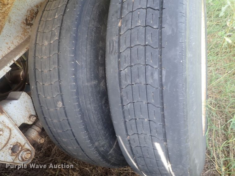 image for item DG2396 1990 Aztec CT flatbed hay trailer