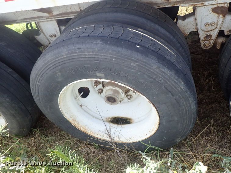 image for item DG2396 1990 Aztec CT flatbed hay trailer