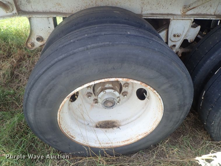 image for item DG2396 1990 Aztec CT flatbed hay trailer