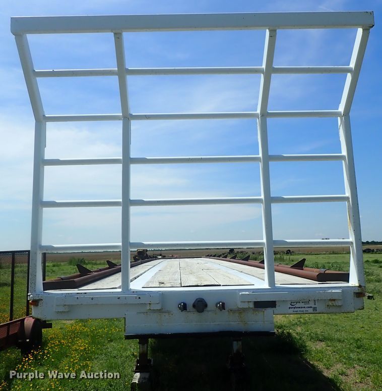 image for item DG2398 1988 Utility flatbed hay trailer