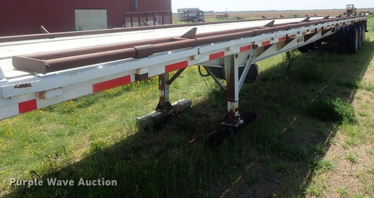 image for item DG2398 1988 Utility flatbed hay trailer