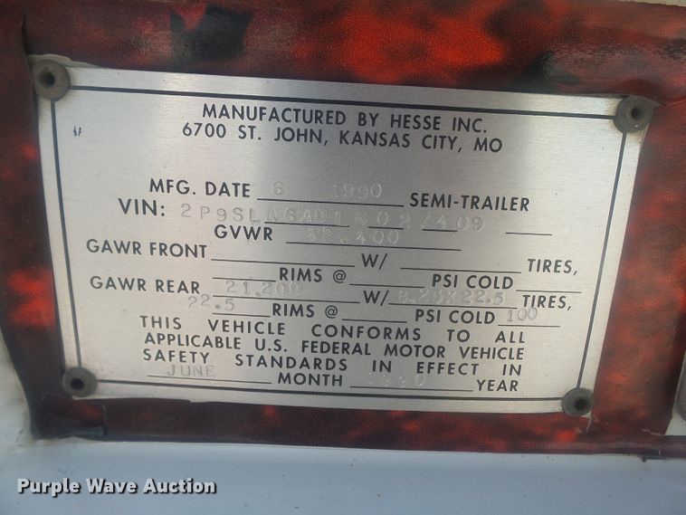 image for item DH3834 1990 Hesse delivery trailer