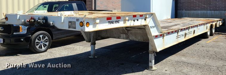 image for item EL9888 1985 Trail King TK70HT drop deck equipment trailer
