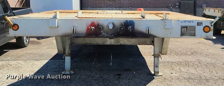 image for item EL9888 1985 Trail King TK70HT drop deck equipment trailer