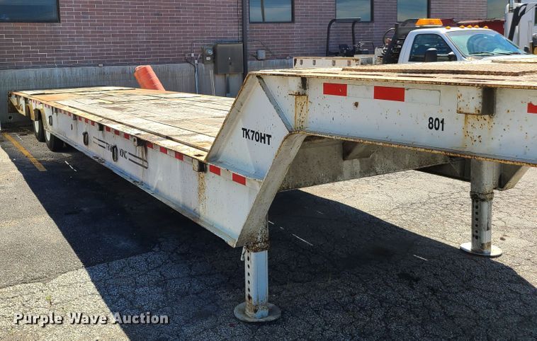 image for item EL9888 1985 Trail King TK70HT drop deck equipment trailer