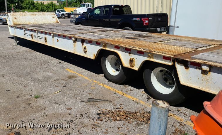 image for item EL9888 1985 Trail King TK70HT drop deck equipment trailer