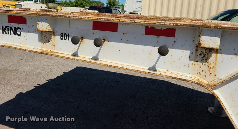 image for item EL9888 1985 Trail King TK70HT drop deck equipment trailer