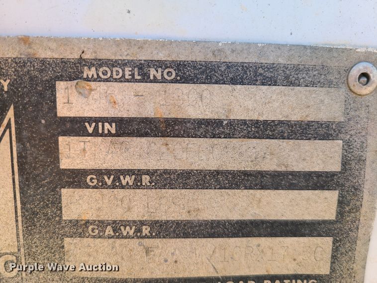 image for item EL9888 1985 Trail King TK70HT drop deck equipment trailer