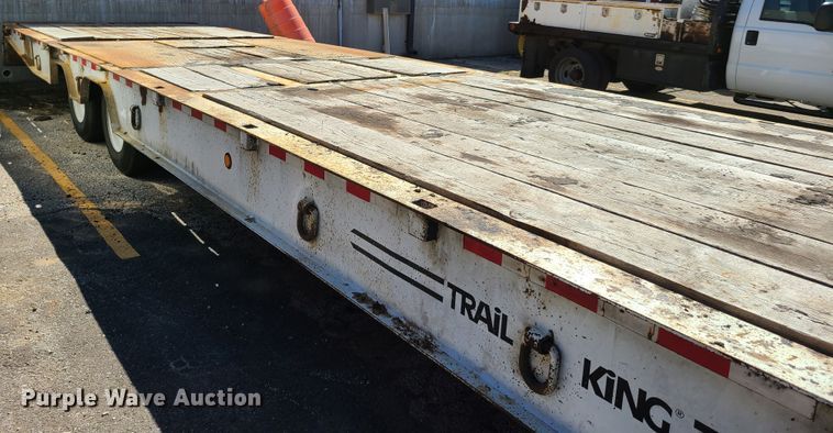 image for item EL9888 1985 Trail King TK70HT drop deck equipment trailer