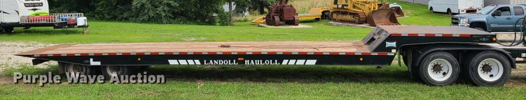 image for item EL9928 1991 Landall Haulall drop deck equipment trailer