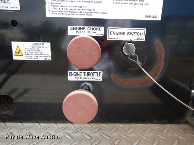 image for item GW9164 2013 Trail Eze TE50DGWS lowboy equipment trailer