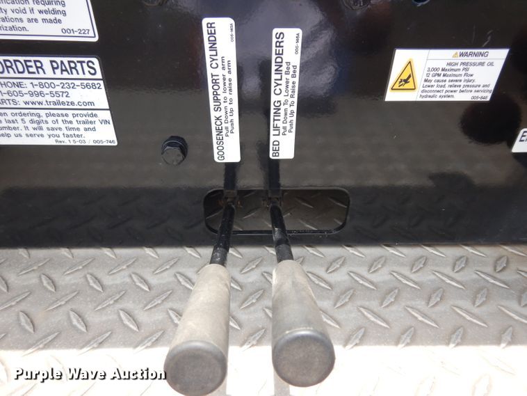 image for item GW9164 2013 Trail Eze TE50DGWS lowboy equipment trailer