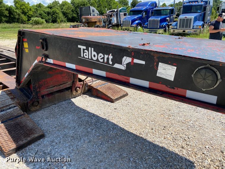 image for item HG9161 1991 Talbert T3DW-50SA-HRG-1-T1 lowboy equipment trailer