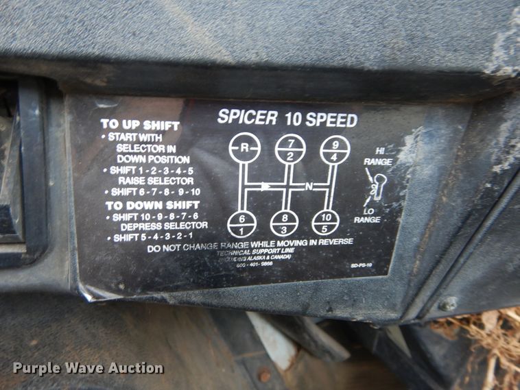 image for item HT9536 2001 International 4900  truck cab and chassis