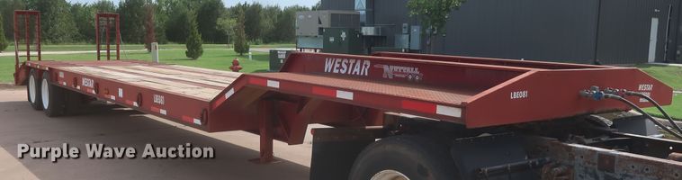 image for item HT9610 2008 Nuttall 235LB drop deck equipment trailer