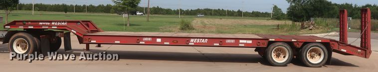 image for item HT9610 2008 Nuttall 235LB drop deck equipment trailer
