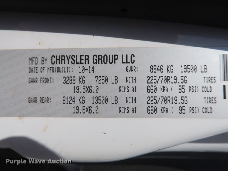 image for item HT9627 2015 Dodge Ram 5500HD  bucket truck