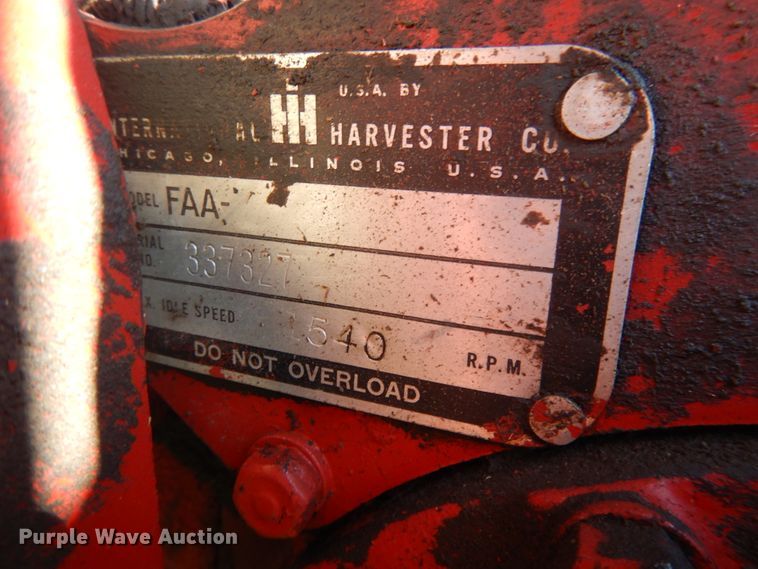 image for item DF5203 1953 Farmall Super A  tractor