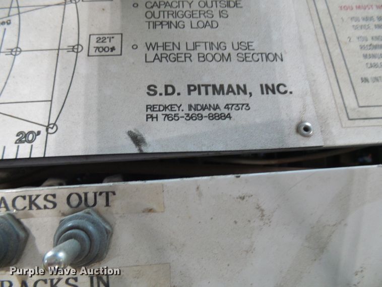 image for item DG1998 2003 Pitman 4000-T mini digger derrick