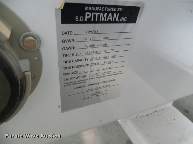 image for item DG1998 2003 Pitman 4000-T mini digger derrick