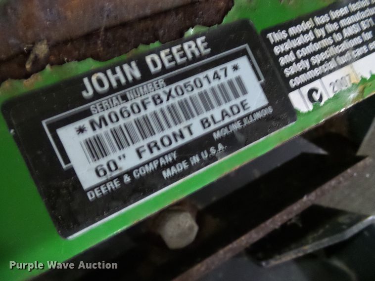 image for item DG2012 John Deere front blade