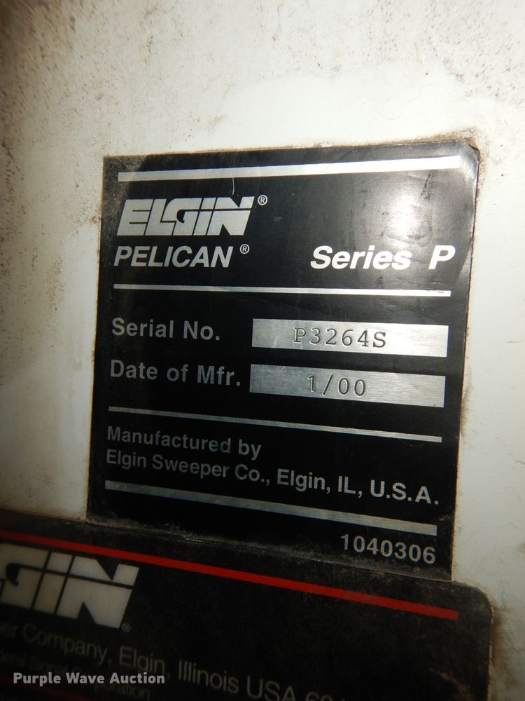 image for item DJ4314 2000 Elgin Pelican P  street sweeper