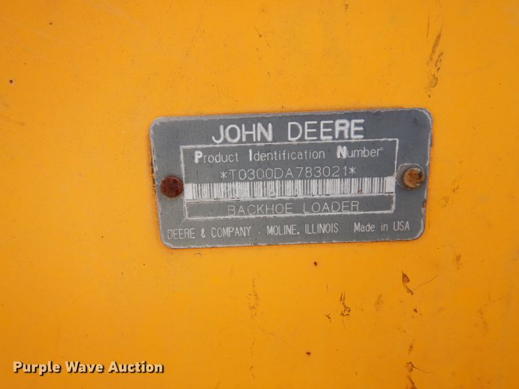 image for item DJ4316 1992 John Deere 300D  backhoe