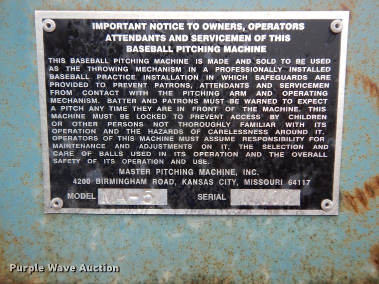 image for item DJ4342 (14) Iron Mike MA-5 pitching machines