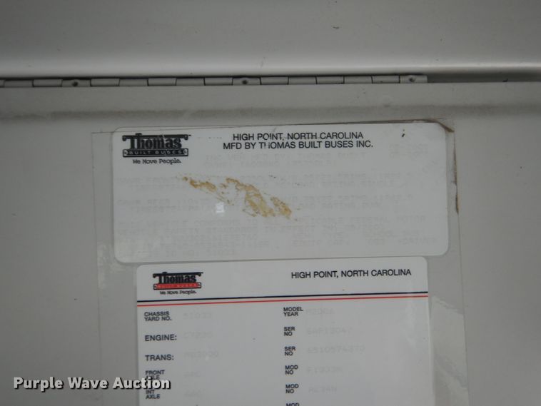 image for item FK9302 2006 Thomas Built Saf-T-Liner MVP EF  school bus