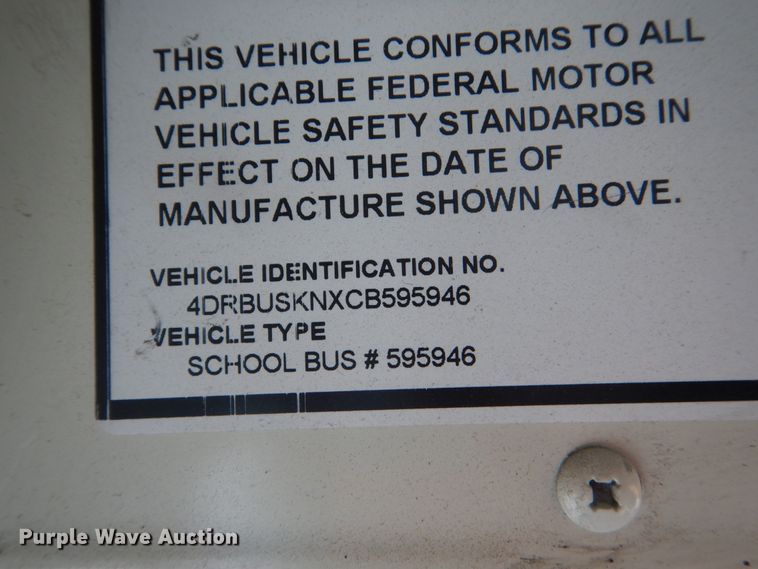 image for item FK9328 2012 International CE  school bus