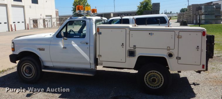 image for item FK9421 1993 Ford F250  utility bed pickup truck