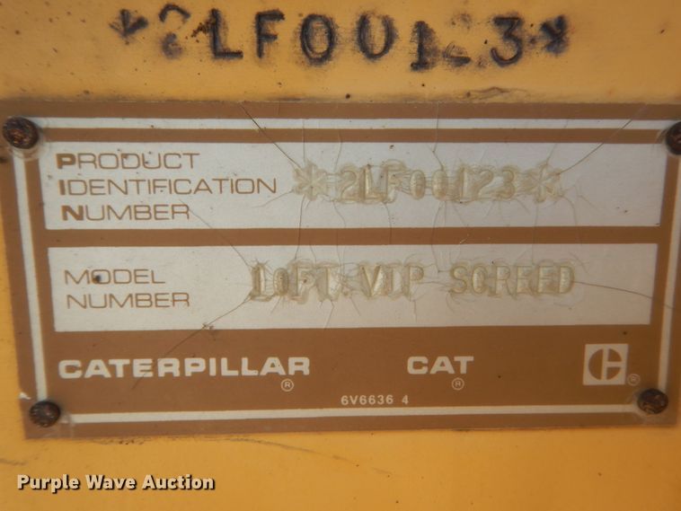 image for item FT9011 1991 Caterpillar AP-800B  paver