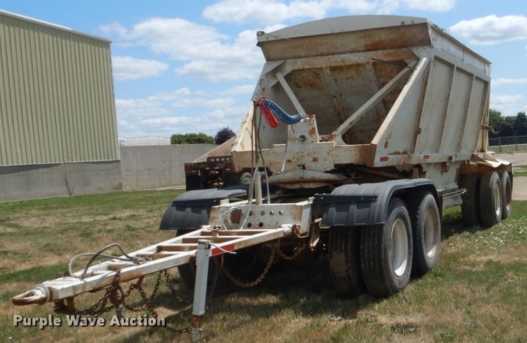 image for item FT9014 1999 Red River Dump25 bottom dump pup trailer