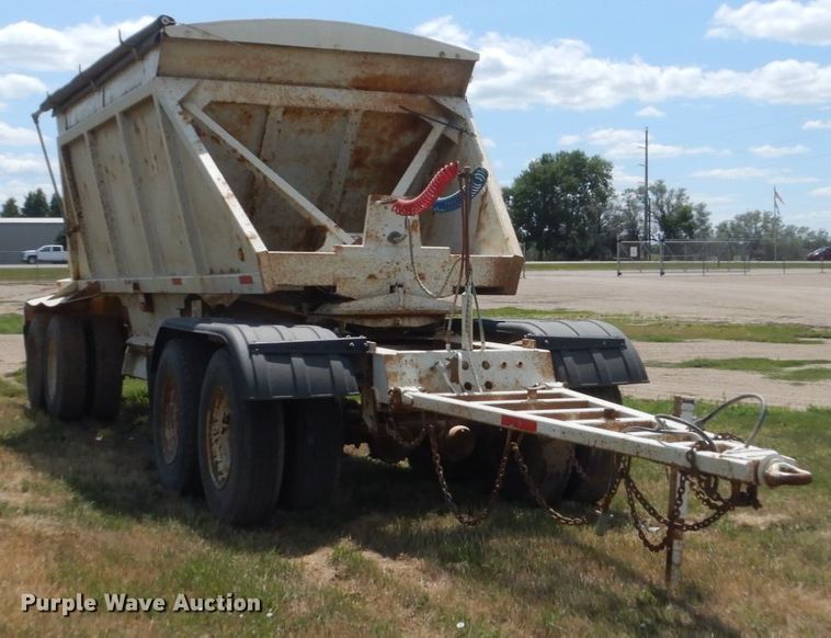image for item FT9014 1999 Red River Dump25 bottom dump pup trailer