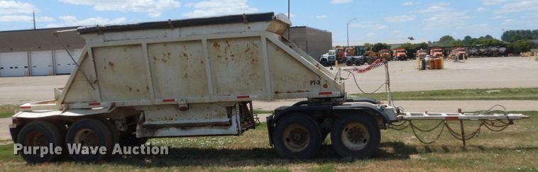 image for item FT9014 1999 Red River Dump25 bottom dump pup trailer