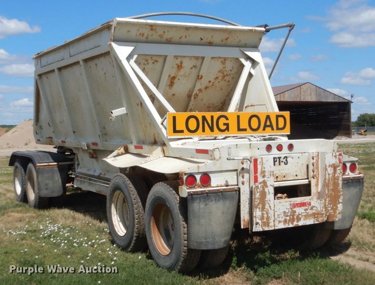 image for item FT9014 1999 Red River Dump25 bottom dump pup trailer