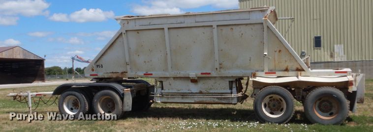 image for item FT9014 1999 Red River Dump25 bottom dump pup trailer